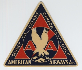 Image: luggage label: American Airways