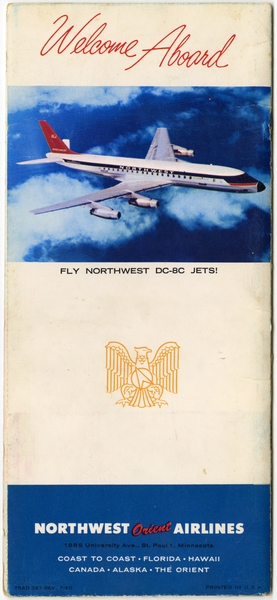 Image: flight information booklet: Northwest Orient Airlines