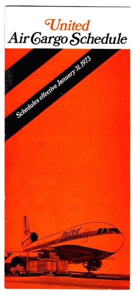 Image: timetable: United Air Lines, cargo schedule