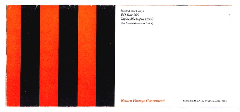 Image: timetable: United Air Lines, cargo schedule