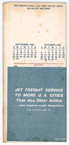 Image: timetable: United Air Lines