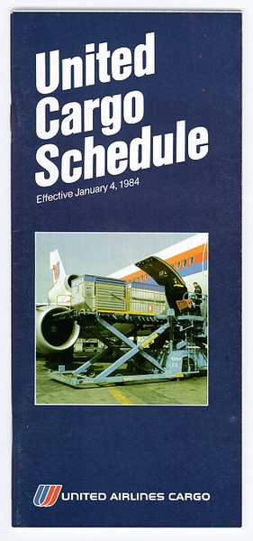 Image: timetable: United Airlines, cargo schedule
