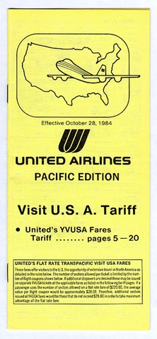 Fare schedule: United Airlines