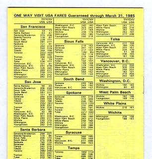 Image #2: fare schedule: United Airlines