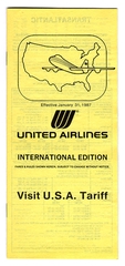 Image: fare schedule: United Airlines