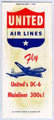 Image: timetable: United Air Lines