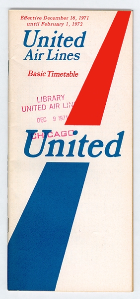 Image: timetable: United Air Lines