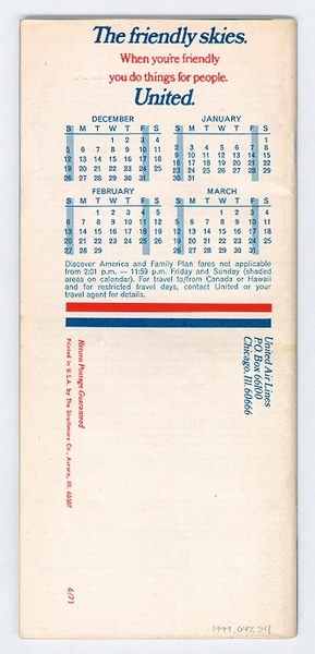Image: timetable: United Air Lines