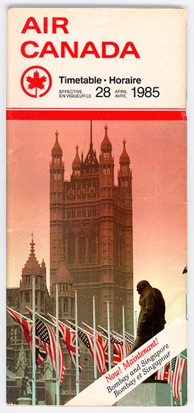 Image: timetable: Air Canada