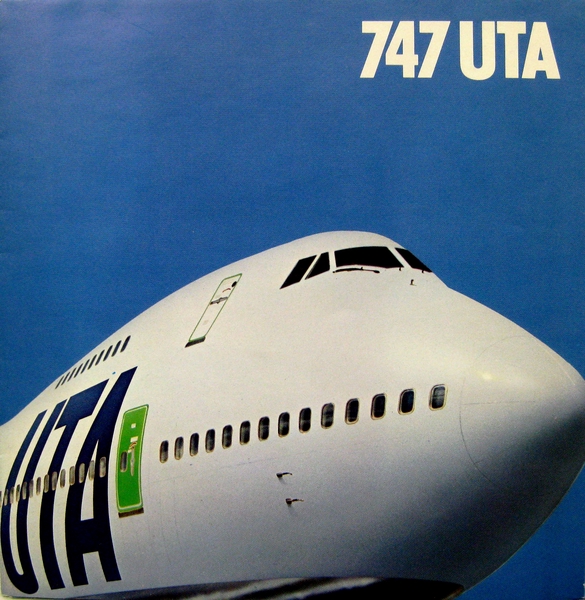 Image: brochure: UTA (Union de Transports Aériens), Boeing 747-200