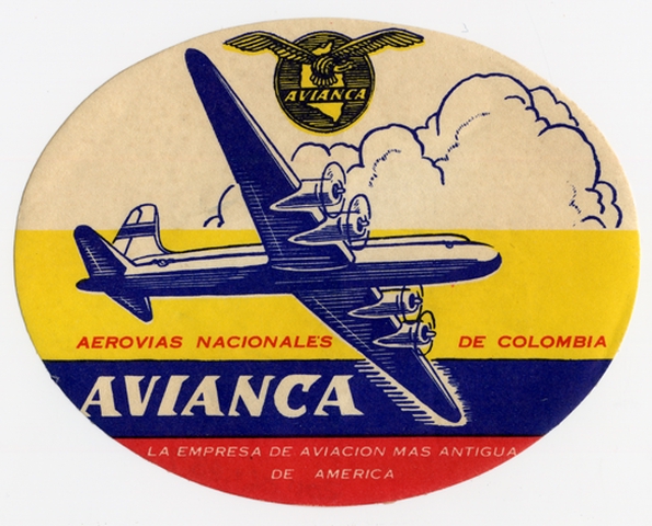 Luggage label: Avianca Airlines