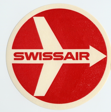 Luggage label: Swissair
