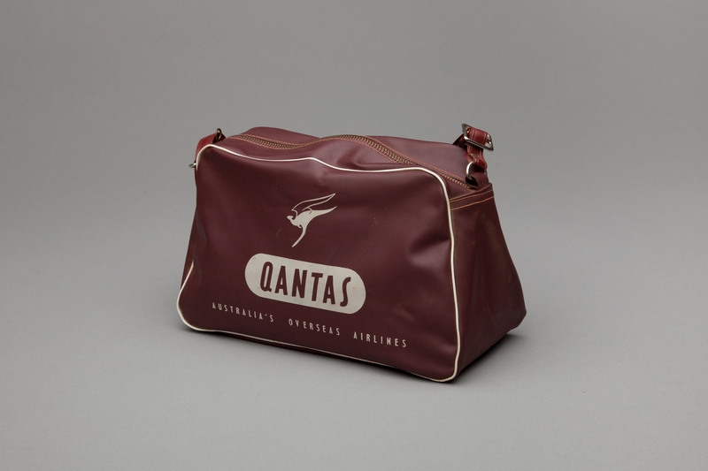 Image: miniature airline bag: Qantas Airways