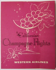 Image: menu: Western Airlines