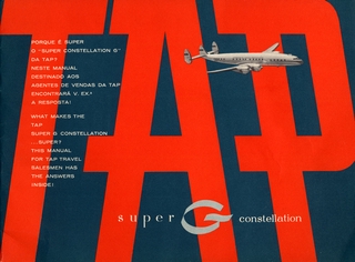 Image: brochure: TAP (Transportes Aereos Portugueses), Lockheed L-1049G Super G Constellation