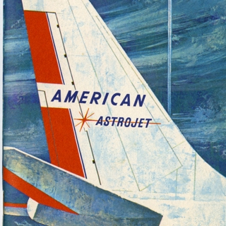 Image #1: flight information packet: American Airlines, Boeing 707 Astrojet