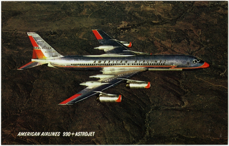 Image: flight information packet: American Airlines, Boeing 707 Astrojet