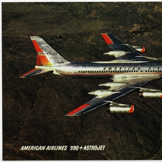 Image #9: flight information packet: American Airlines, Boeing 707 Astrojet
