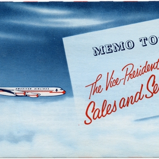 Image #3: flight information packet: American Airlines, Boeing 707 Astrojet
