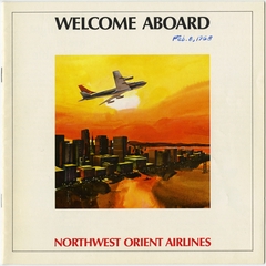 Image: flight information brochure: Northwest Orient Airlines