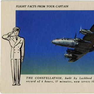 Image #12: flight information packet: TWA (Trans World Airlines), Lockheed L-049 Constellation, Boeing 377