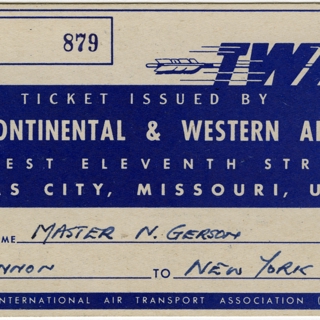 Image #8: flight information packet: TWA (Trans World Airlines), Lockheed L-049 Constellation, Boeing 377