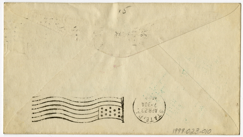 Image: airmail flight cover: CAM-11, Second anniversary