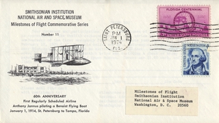 Image: airmail flight cover: National Air and Space Museum, Smithsonian Institution, Anthony Jannus flight