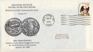 Image: airmail flight cover: National Air and Space Museum, Smithsonian Institution, Daniel Guggenheim Fund