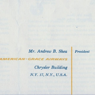 Image #2: flight information packet: Panagra (Pan American-Grace Airways)