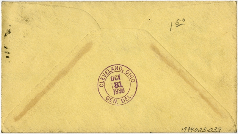 Image: airmail flight cover: H.R. Ekins
