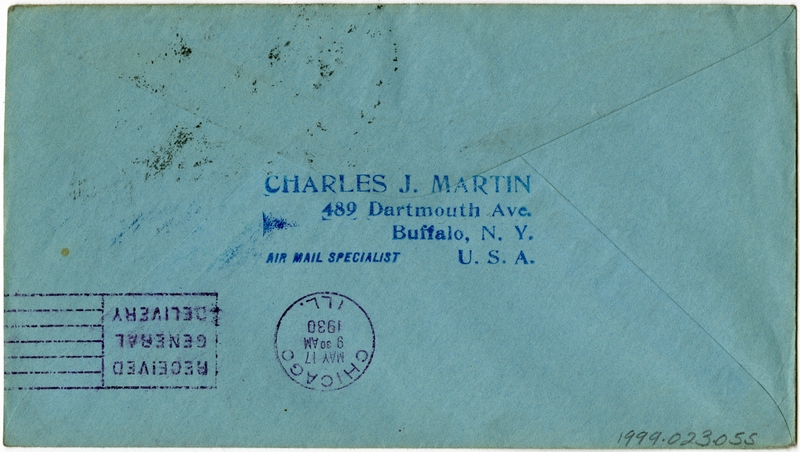 Image: airmail flight cover: Second National Airport Conference, Buffalo, New York