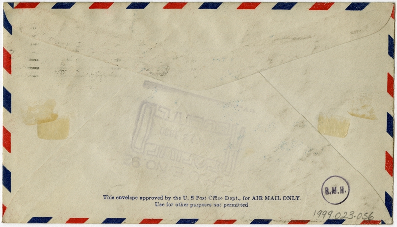 Image: airmail flight cover: Aeronautical Chamber of Commerce, New York Aircraft Salon