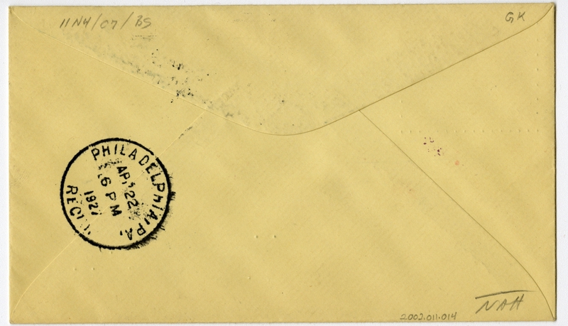 Image: airmail flight cover: First airmail flight, CAM, Cleveland - Pittsburgh route