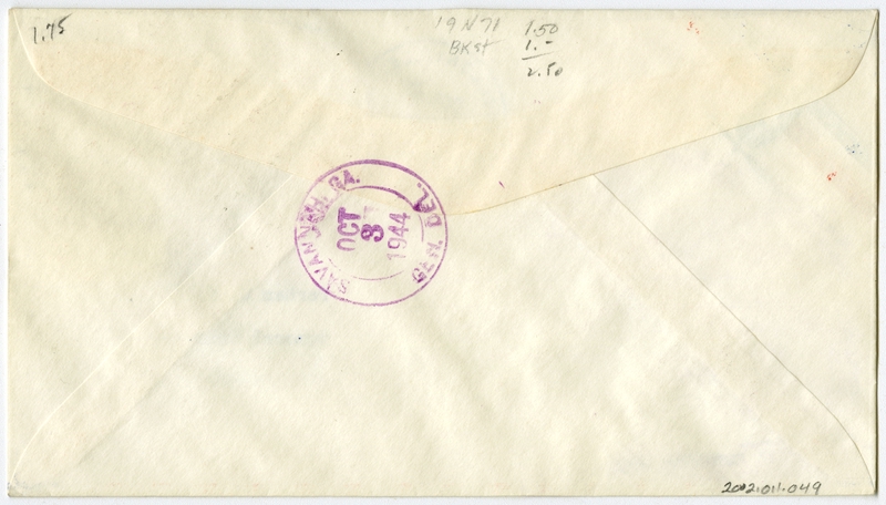 Image: airmail flight cover: First airmail flight, AM-31, Jacksonville - New York route