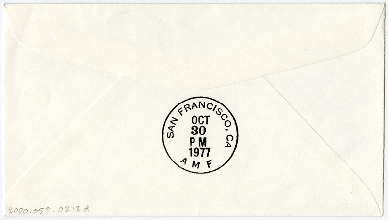 Image: airmail flight cover: Pan American World Airways, Havana - Key West route, 50th anniversary