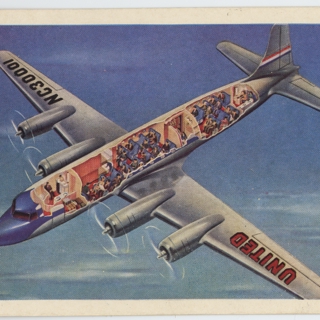 Image #10: flight information packet: United Air Lines, Douglas DC-4, Lockheed L-049 Constellation