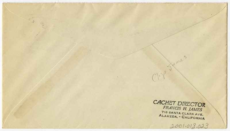 Image: airmail flight cover: Pan American Airways, Alameda Chamber of Commerce 