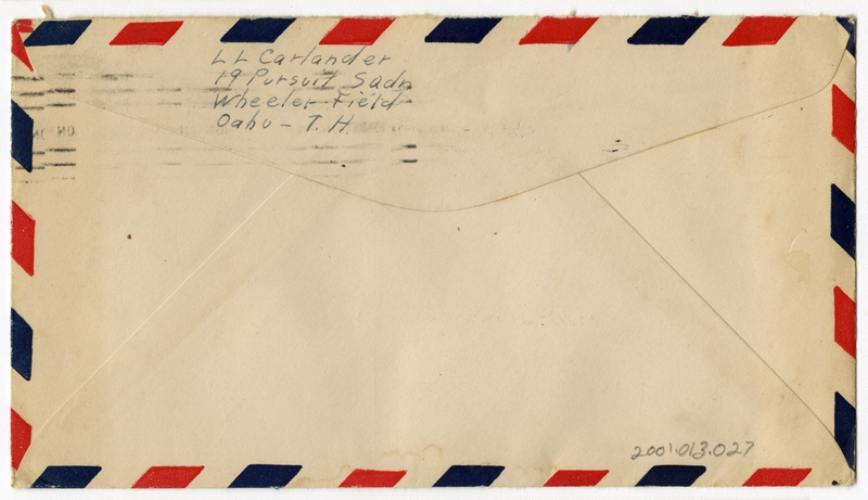 Image: airmail flight cover: Pan American Airways, Transpacific Air Mail 