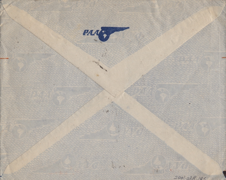 Image: airmail flight cover: Panair do Brasil, Brazil