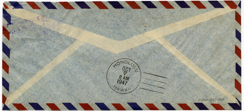 Image: airmail flight cover: China National Aviation Corporation (CNAC), China - United States route
