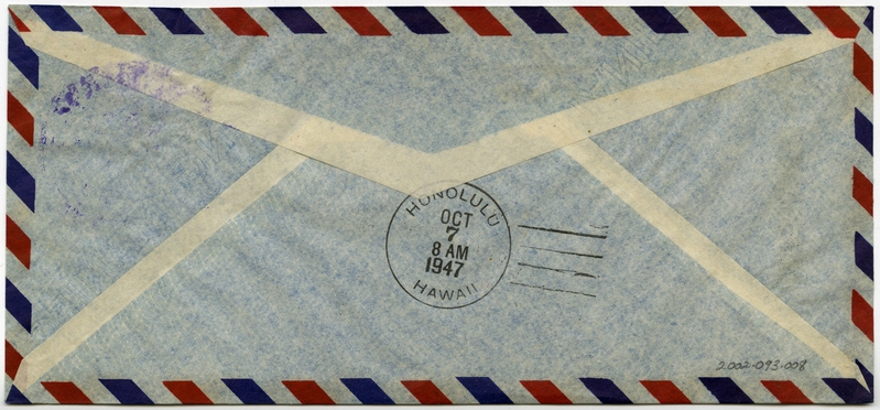 Image: airmail flight cover: China National Aviation Corporation (CNAC), China - United States route