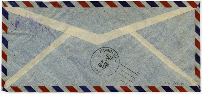 Image: airmail flight cover: China National Aviation Corporation (CNAC), China - United States route