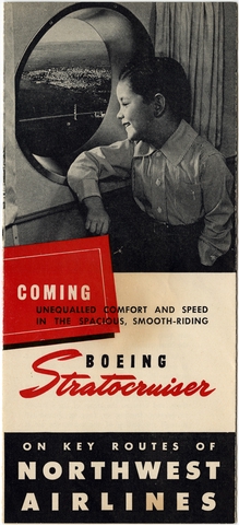 Brochure: Northwest Airlines, Boeing 377 Stratocruiser