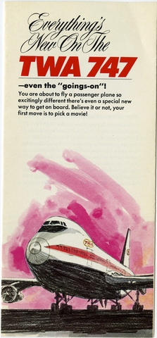 Brochure: TWA (Trans World Airlines), Boeing 747