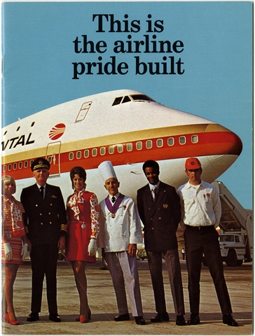 Brochure: Continental Airlines, Boeing 747