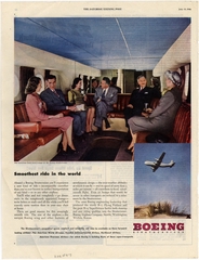 Image: advertisement: Boeing 377 Stratocruiser, Saturday Evening Post
