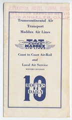 Image: timetable: Maddux Air Lines