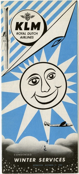 Image: timetable: KLM (Royal Dutch Airlines), winter schedules