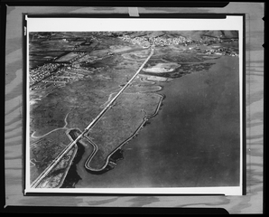 Image: negative: Mills Field Municipal Airport of San Francisco, aerial
